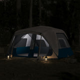Family Tent with LED 10-Person Light Blue Quick Release 94301