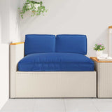 Cushion Set 3 pcs Royal Blue Oxford Fabric 3402136