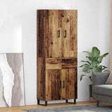 Highboard with Drawer 2 pcs Old Wood 69.5 x 34 x 180 cm 3415738