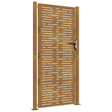 Garden Gate 100x175 cm Corten Steel Square Design 153200