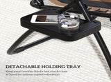 Zero Gravity Lounger Chair Set of 2, Folding Reclining Patio Chair with Shade Cover, Cup Holder, T3398P325098