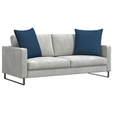 Sofa Pillows 2 pcs Blue 80 x 80 cm Fabric 42014048