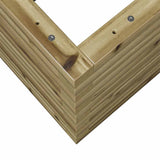 Garden Planter 70x70x46 cm Impregnated Wood Pine 3282418