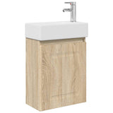 Bathroom Vanity Unit with Tap Sonoma Oak 45.5 x 22.5 x 84 cm 889473