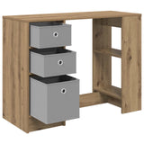 Desk with Drawer Artisan Oak 100 x 40 x 75 cm Engineered Wood 8000459