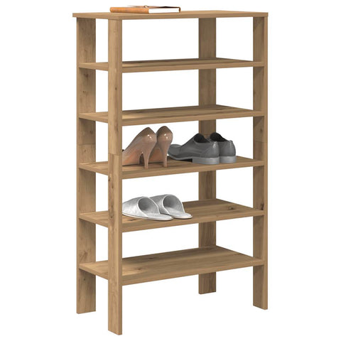 ZNTS Shoe Rack Artisan Oak 61x32x105 cm Engineered Wood 859868