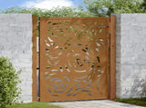 Garden Gate 100x150 cm Weathering Steel Flame Design 4100996