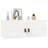 Wall Cabinet White 80x30x30 cm Solid Wood Pine 818377