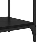 Console Table Black Oak 75 x 34.5 x 75 cm Engineered Wood 882250