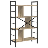 Bookshelf Sonoma Oak 75 x 30 x 123.5 cm Engineered Wood 883965