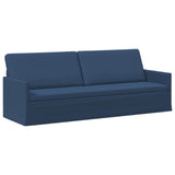 Sofa Set 2 pcs Blue Fabric 3433184