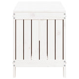 Garden Storage Box White 108x42.5x54 cm Solid Wood Pine 823830