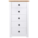 ZNTS Sideboard White 46x40x89 cm Pine Panama Range 282651