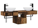 Bathroom Furniture Set 3 pcs Old Wood Engineered Wood 3405585