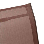 Stackable Garden Chairs 6 pcs Brown Textilene Fabric 318785