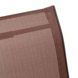 Stackable Garden Chairs 6 pcs Brown Textilene Fabric 318785