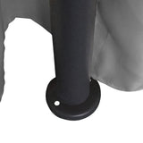 Gazebo with Curtains Round 3.5x2.7 m Anthracite 44762