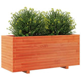 Garden Planter Wax Brown 110x40x49.5 cm Solid Wood Pine 847380