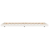 Bed Frame without Mattress White 90x200 cm Solid Wood Pine 823495