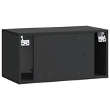 Wall-Mounted TV Cabinet Black 59.5 x 31 x 30 cm Engineered Wood 898026