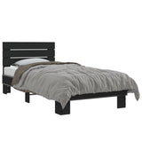 Bed Frame without Mattress Black 75x190 cm Small Single 845747