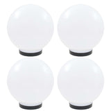LED Bowl Lamps 4 pcs Spherical 25 cm PMMA 277142