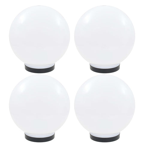 LED Bowl Lamps 4 pcs Spherical 25 cm PMMA 277142