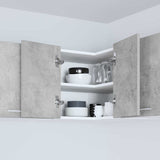 Hanging Cabinet Concrete Grey and White 57 x 57 x 40 cm 884189