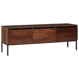TV Cabinet Honey brown 110 x 30 x 36 cm Solid acacia wood 4104021