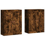 Wall Mounted Cabinets 2 pcs Smoked Oak Engineered Wood 3197998