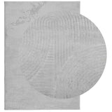 Rug IZA Short Pile Scandinavian Look Grey 160x230 cm 375454