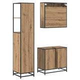 Bathroom Furniture Set 3 pcs Artisan Oak Engineered Wood 3402406