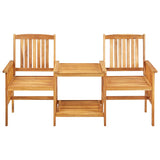 Bistro Set Natural wood colour Solid Acacia wood Standard Durable 45933