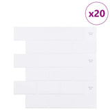 Subway Tile 20 pcs White 30 x 30 cm Polyurethane and PET 42046121