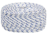 Multipurpose Utility Rope 10 mm 500 m White and Blue PP 3473185