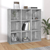 Bookcase Concrete grey Engineered wood Medium Storage Bookcase 801129