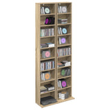 CD Cabinet 2 pcs Sonoma Oak 33 x 23.5 x 175 cm Engineered Wood 8012647