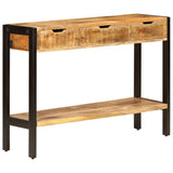 Sideboard with 3 Drawers 110x35x75 cm Solid Mango Wood 247406