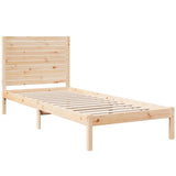 Extra Long Bed Frame without Mattress 100x220 cm Solid Wood 3309311