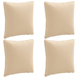 4-Piece Back Cushions PUTTEN 4 pcs 100% Polyester Cream 945130