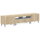 5 Piece LED TV Cabinet Sonoma Oak Engineered Wood 3416516