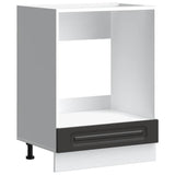 Oven Cabinet "Kalmar" Black Engineered Wood 853518