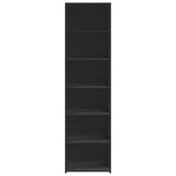 Highboard Black 50x41x185 cm Engineered Wood 3281681