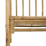 Garden Arch with Bench Natural 115 x 50 x 205 cm Bamboo 42028056