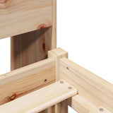 Bookcase Bed without Mattress 90x200 cm Solid Wood Pine 3321875