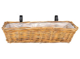 Hanging Planter Basket GENDT 2 pcs Natural Brown Kubu Rattan 42020968