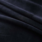 ZNTS Blackout Curtain with Metal Rings Velvet Black 290x245 cm 134491