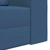 Floor Sofa Bed Navy Blue 245 x 78 x 77 cm Fabric 4106722