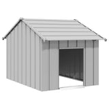 Dog House with Roof 83x130x85 cm Galvanised Steel 4100916