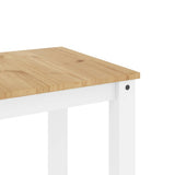 5 Piece Dining Set PANAMA White Solid Wood Pine 3345181